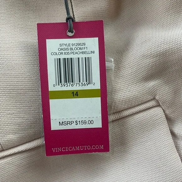 Vince Camuto Women’s One Button Blazer Women’s Jacket Light Pink Size 14 - Picture 8 of 9